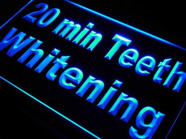 20 min Teeth Whitening Neon Light Sign